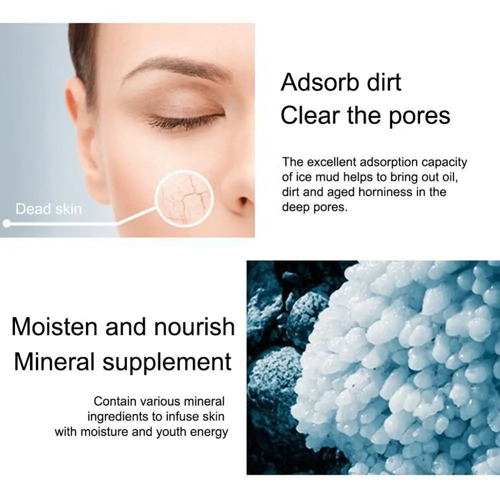 120 г канадская Ледниковая грязевая детоксицирующая маска белая глина для