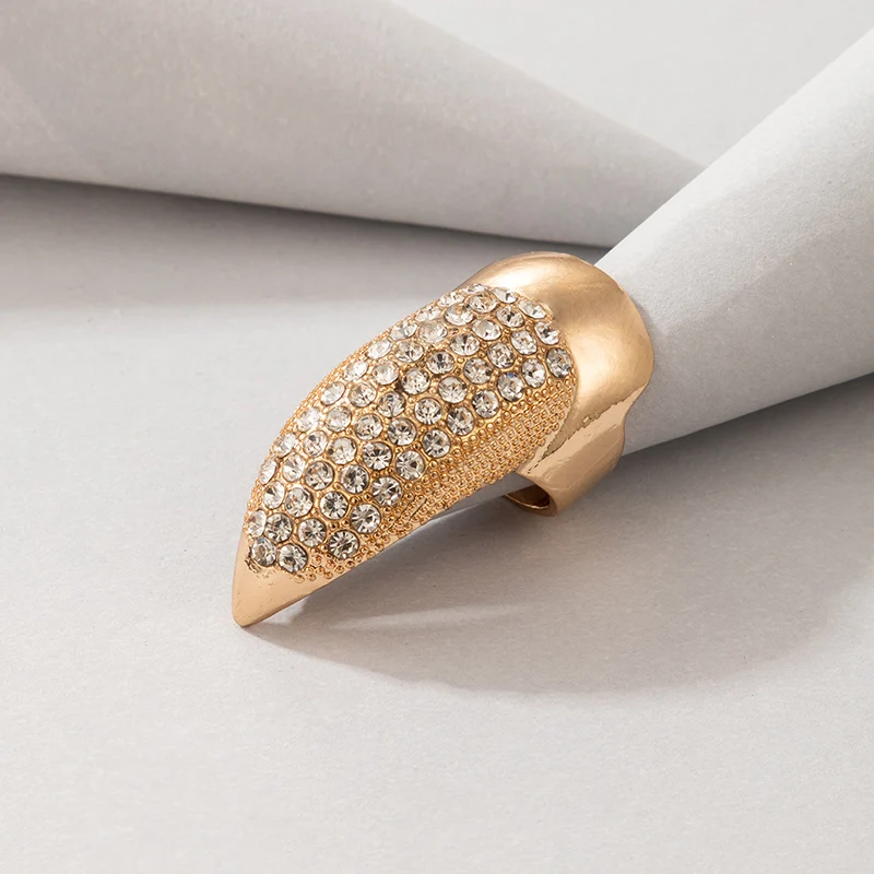 Tocona панк рыцарь череп доспехи костяшки средний палец кольца для женщин