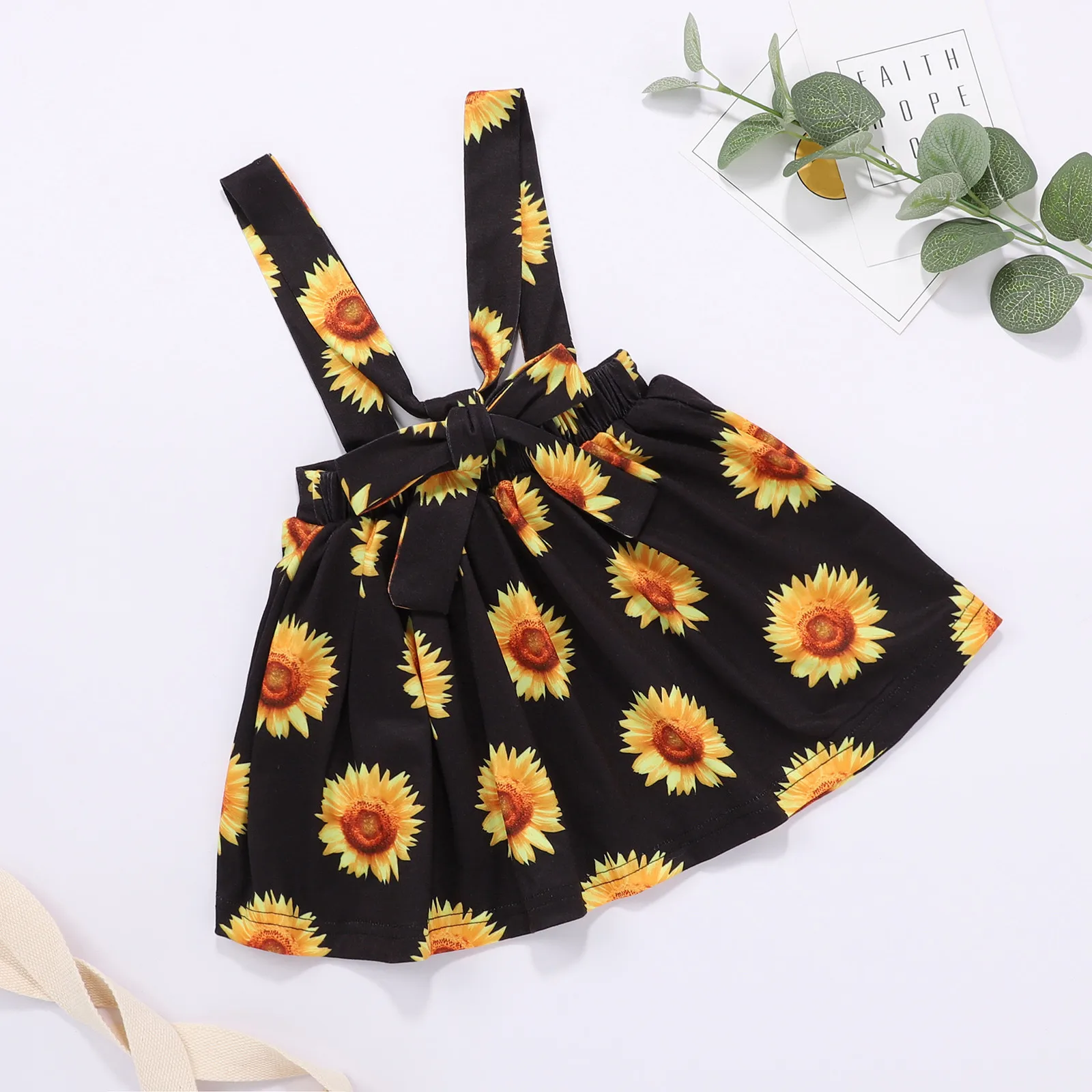 

2021 New Newborn Baby Girls Ruffled Solid Color Tops+floral Print Suspender Skirt Set Fashion Casual Baby Clothes Ropa Bebe