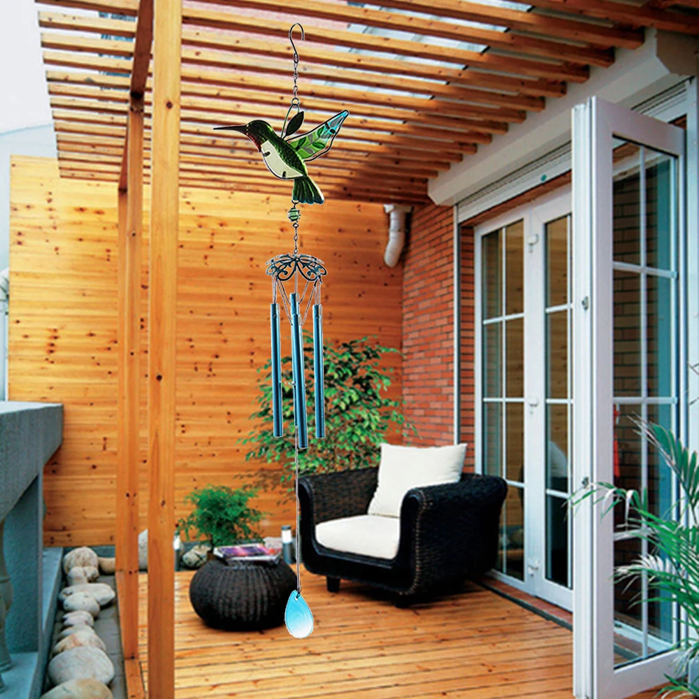 Садовые птицы ветряные колокольчики окно балкон колибри павлин Сова двор