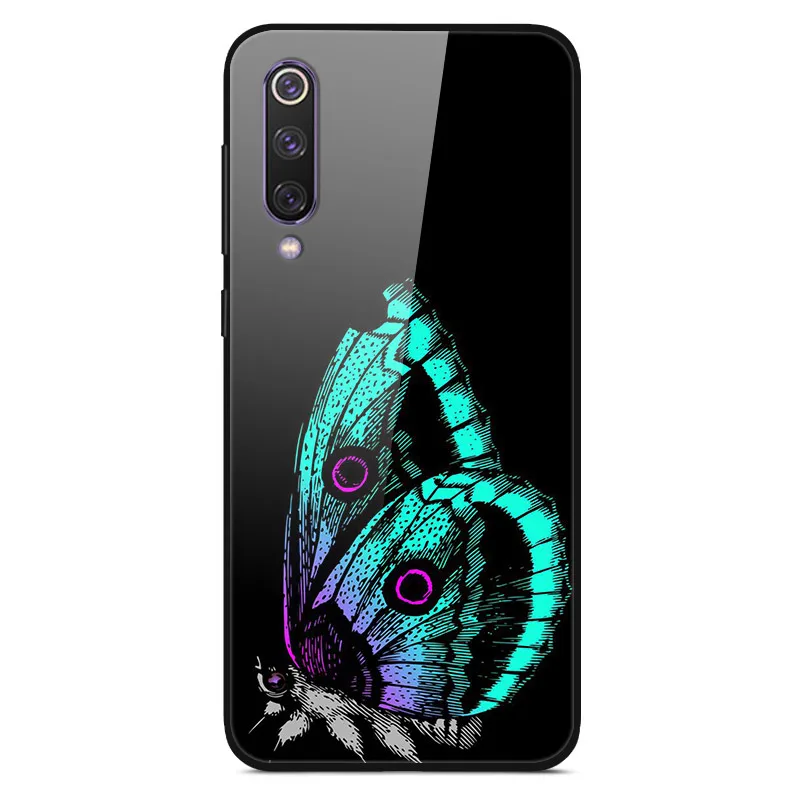 Для Xiaomi mi 9 mi 9 SE чехол из закаленного стекла жесткий чехол для телефона для Xiao mi Xiomi mi 9 SE mi 9 T mi 9 T Pro TPU бампер чехол s - Цвет: 43