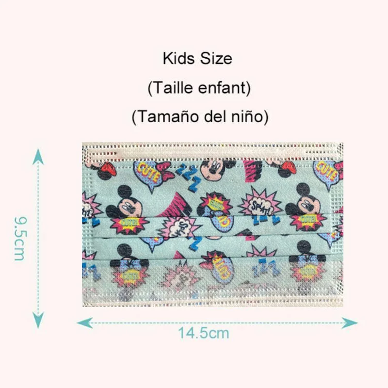 Маски Детские трехслойные из спанлейса голубые 60/30 шт. | Тематическая одежда и