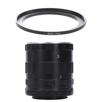 62mm 72mm lens filter step up ring adapter black 3 steps macro extension ring tube for all nikon dslr slr uk