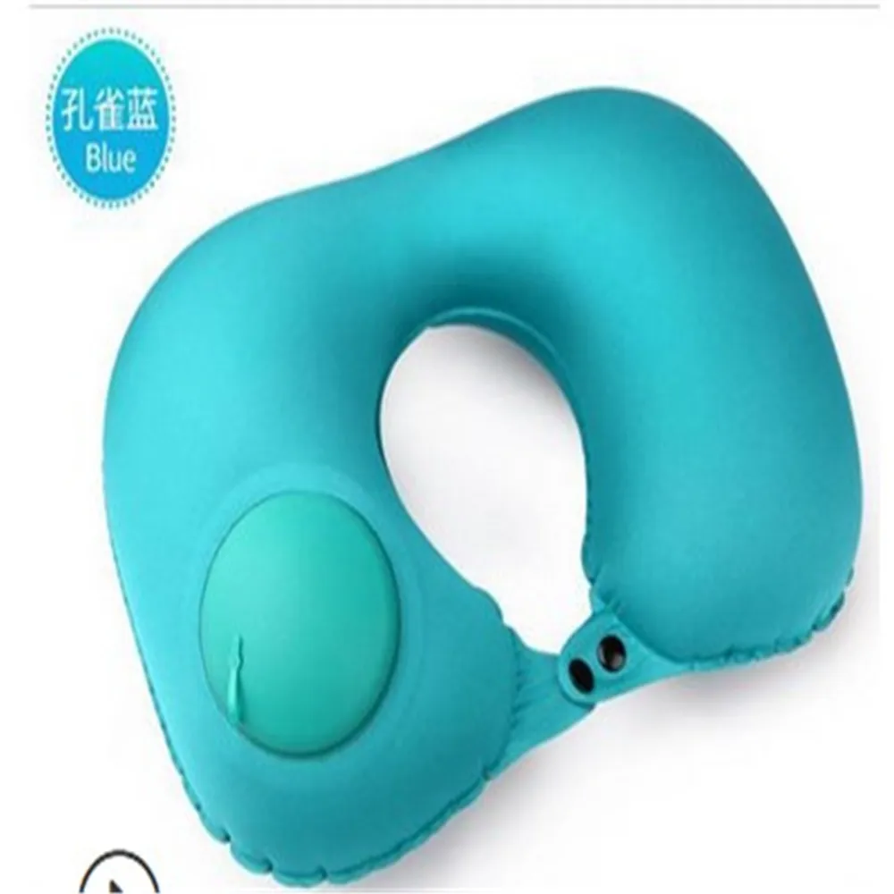 B 1pc 1/3Pcs Inflatable Cervical Pillow Outdoor Inflatable Pillow Travel Air Pillow Sex U Shape Neck Pillow Earplugs Eyemask - Цвет: B 1pc