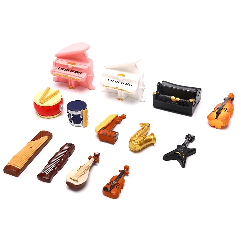 

Musical Instrument Display Crafts Micro Landscape Display Figurines Home Decor