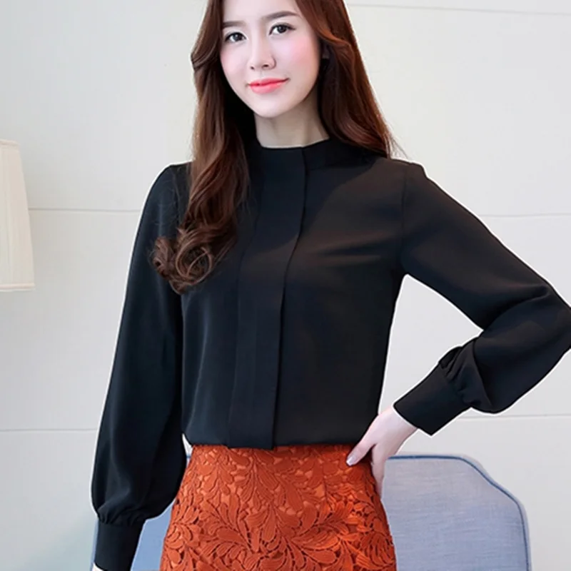 новая весенняя женская рукавом плюс размер модная блузка из шифона женские