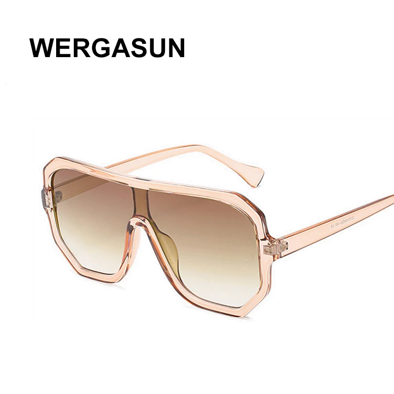 Солнечные очки WERGASUN в квадратной оправе для мужчин и женщин солнцезащитные