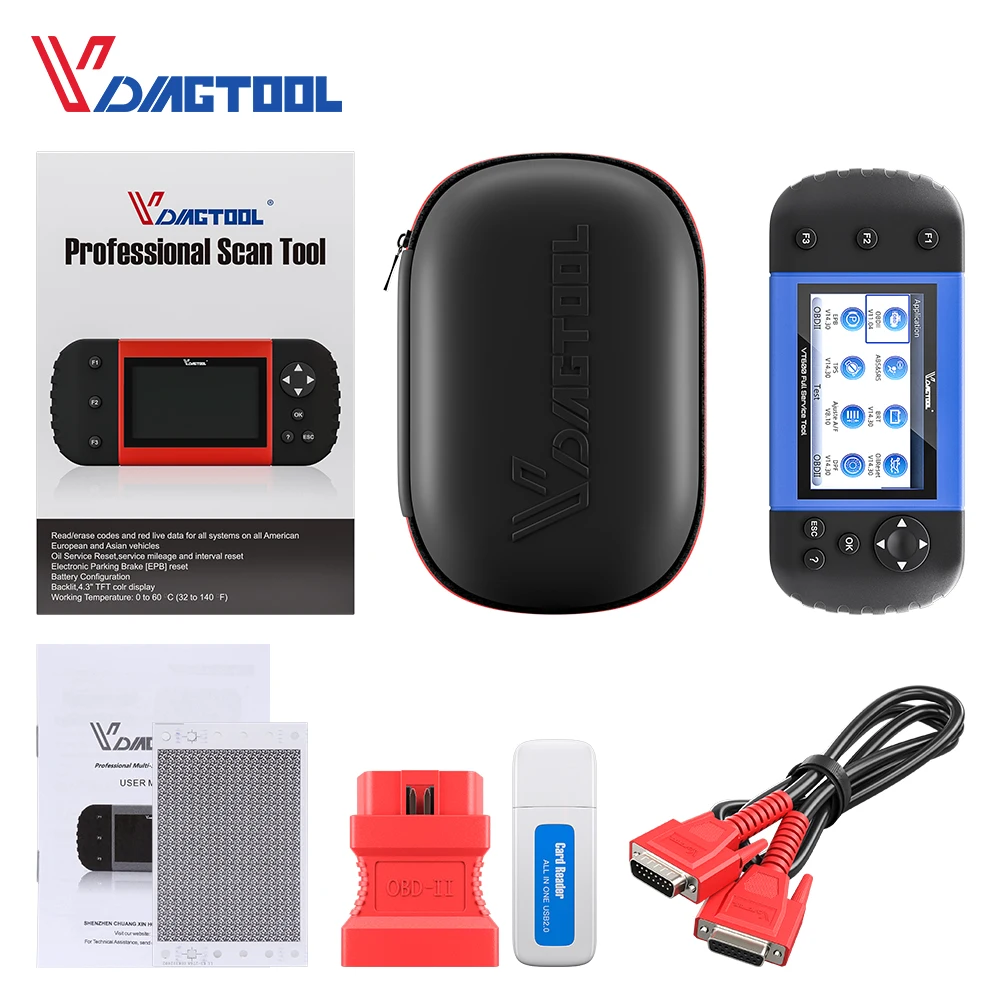 Диагностический инструмент для всех систем VDIAGTOOL VT600 VT360 VT300 с 19 видами