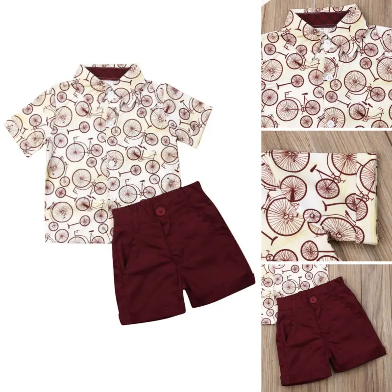 Goocheer детская одежда для маленьких мальчиков джентльмена футболка Топы короткие