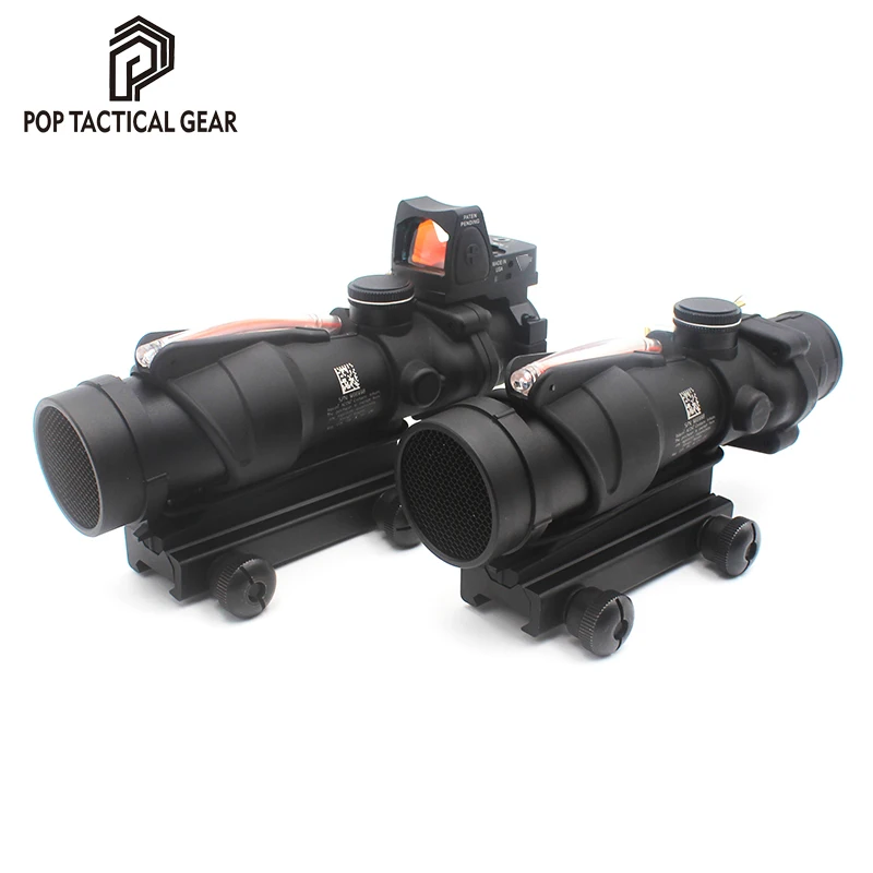 Прицел для страйкбола ACOG TA31 Red Dot сетка из настоящего стекловолокна охотничий