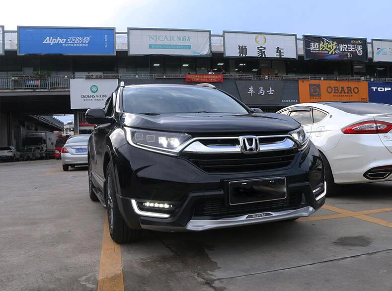 Видео шоу 2 шт~ 2019y автомобиль bupmer головной свет для Honda CR V CRV фары автомобильные аксессуары все в светодиодный туман для headlamp фары
