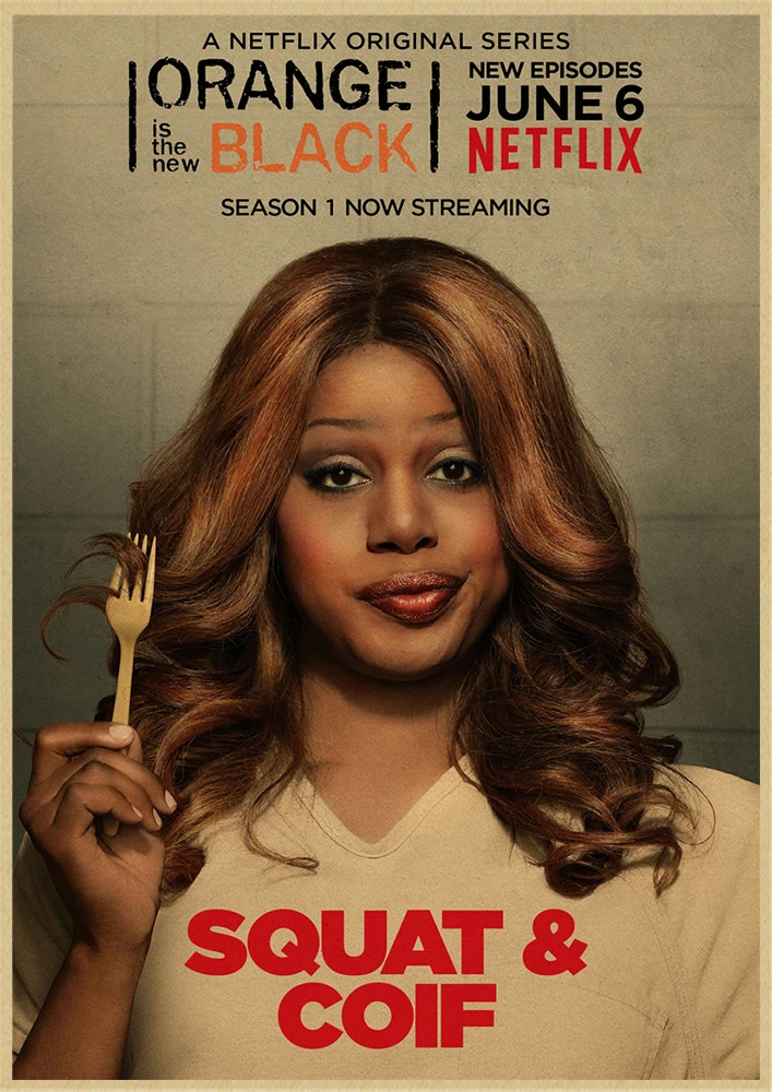 Orange Is the New Black Classic Movie постер из крафт-бумаги для бара кафе гостиной столовой