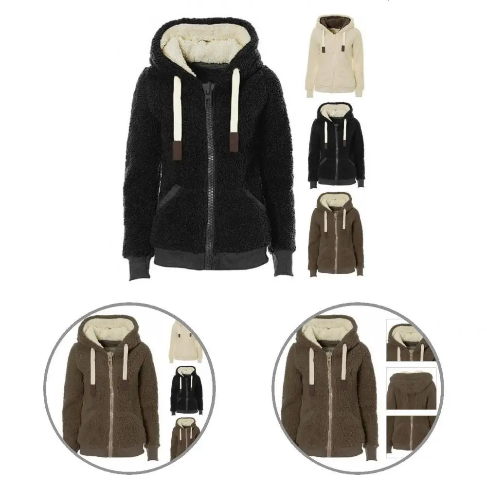 

Холодостойкая Двусторонняя бархатная женская верхняя одежда с капюшоном и кулиской из плюша для путешествий