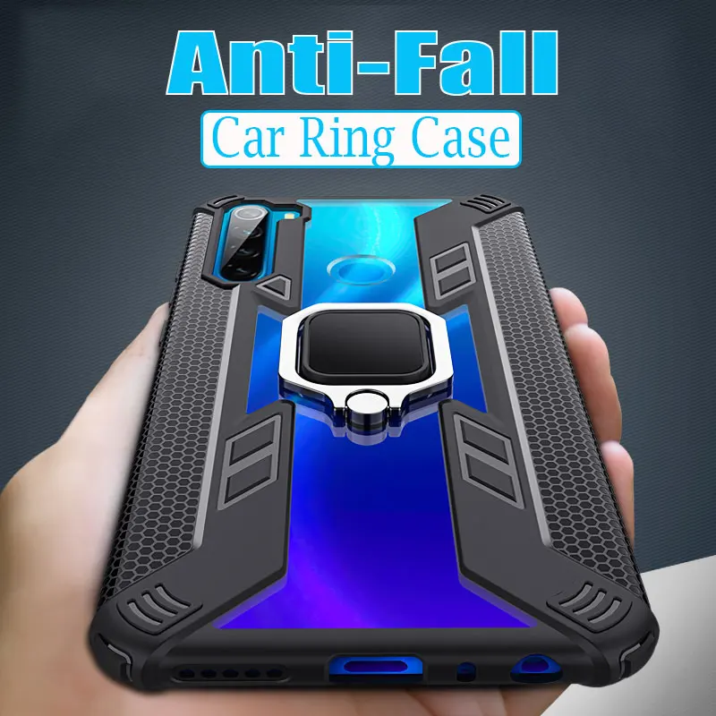 Роскошный оригинальный бронированный чехол с металлическим кольцом для Redmi Note 8 10