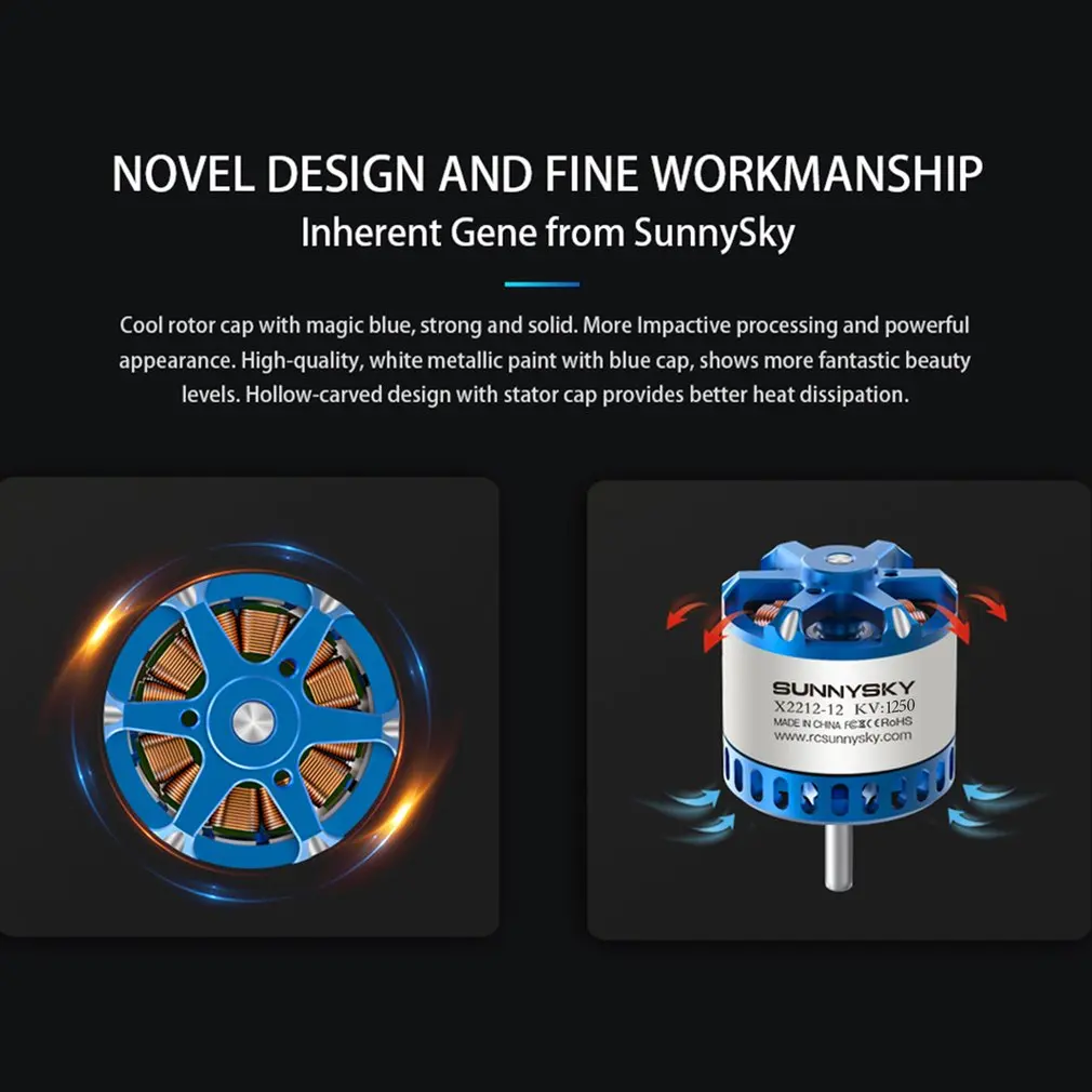 SUNNYSKY X2814-III X2820-III I 445KV 570KV 860KV 900KV 1200KBrushless Motor for RC Quadcopter Airplanes Fixed Wing Plane | Игрушки и