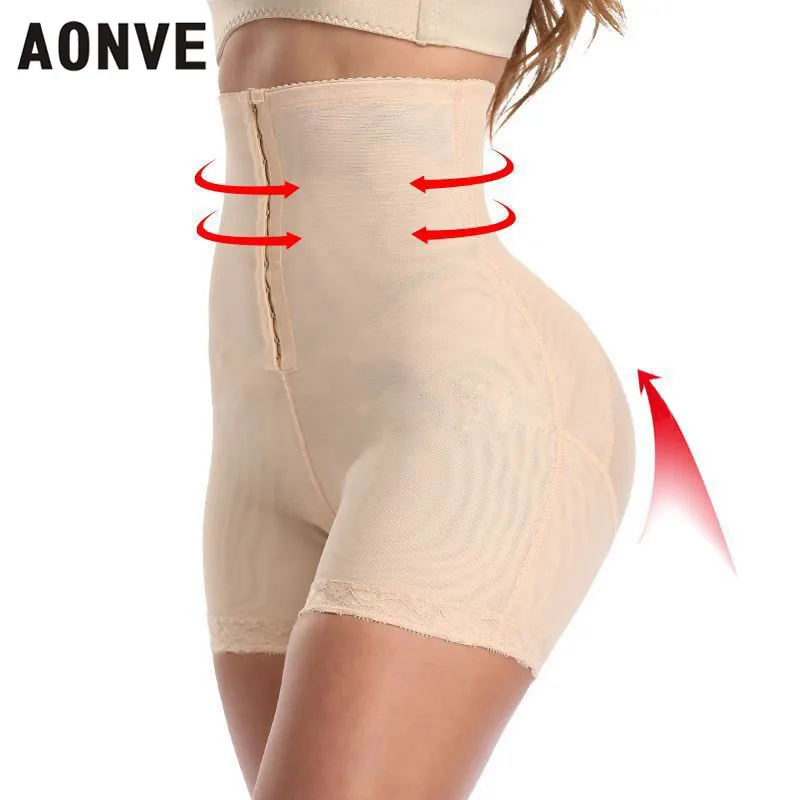 Aonve Slimming Underwear Butt Lifter Pulling Shapewear Women Panties High Waist Corrective Underwear Plus Size Body Shaper