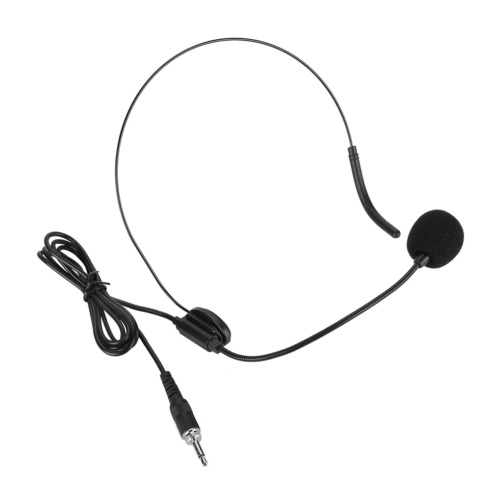 Беспроводной микрофон SOONHUA с креплением на голову и приемником портативный светодиодный дисплей передатчик