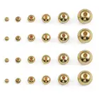 18K позолоченный 34568 мм круглый Медь шар бусины в форме фиксаторы уход за кожей лица маска Spacer Бусины для самостоятельного изготовления ювелирных изделий браслет ожерелье