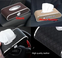 amapart car clock tissue box towel sets tissue box holder cover case tray automotive interior for bmw mercedes car accessories