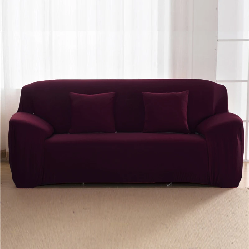 Model 1 Purple Red Универсальный Эластичный чехол для домашнего дивана, нескользящий плотный чехол, чехол для мебели, защитный чехол для влюбленных - Цвет: Model 1 Purple Red