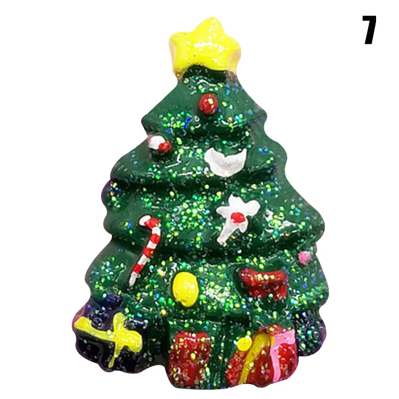 

10 PCS Christmas Decoration Socks Santa Claus Xmas Tree Jingle Bell Resin Ornament DIY BM88