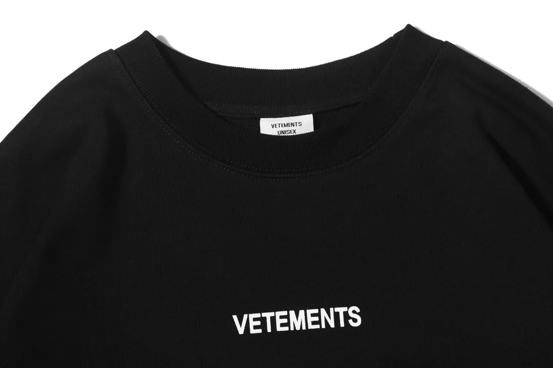 2020FW Vetements Логотип Этикетка Sitiching для женщин и мужчин толстовки с капюшоном хип хоп