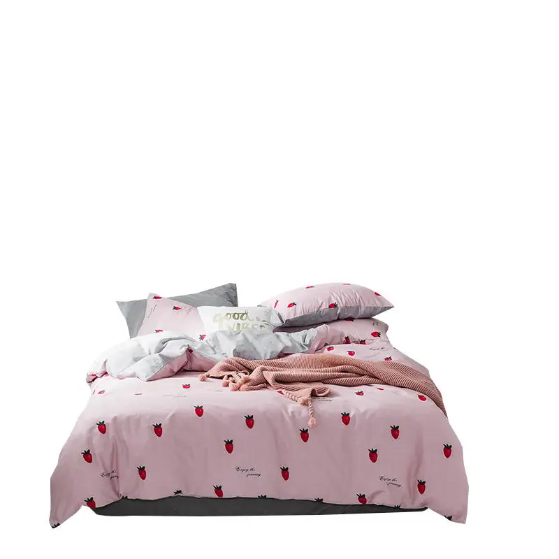 100% хлопковая простыня наволочка пододеяльник женский костюм из двух вещей