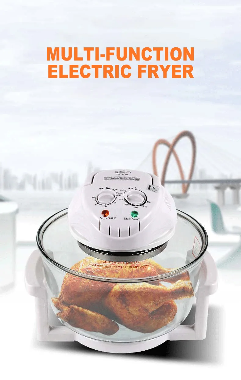 1 шт. 1300 Вт галогенная духовка 12L турбо-печь 220V обычных Инфракрасный Супер микроволновая печь электрическая фритюрница с двумя решетками