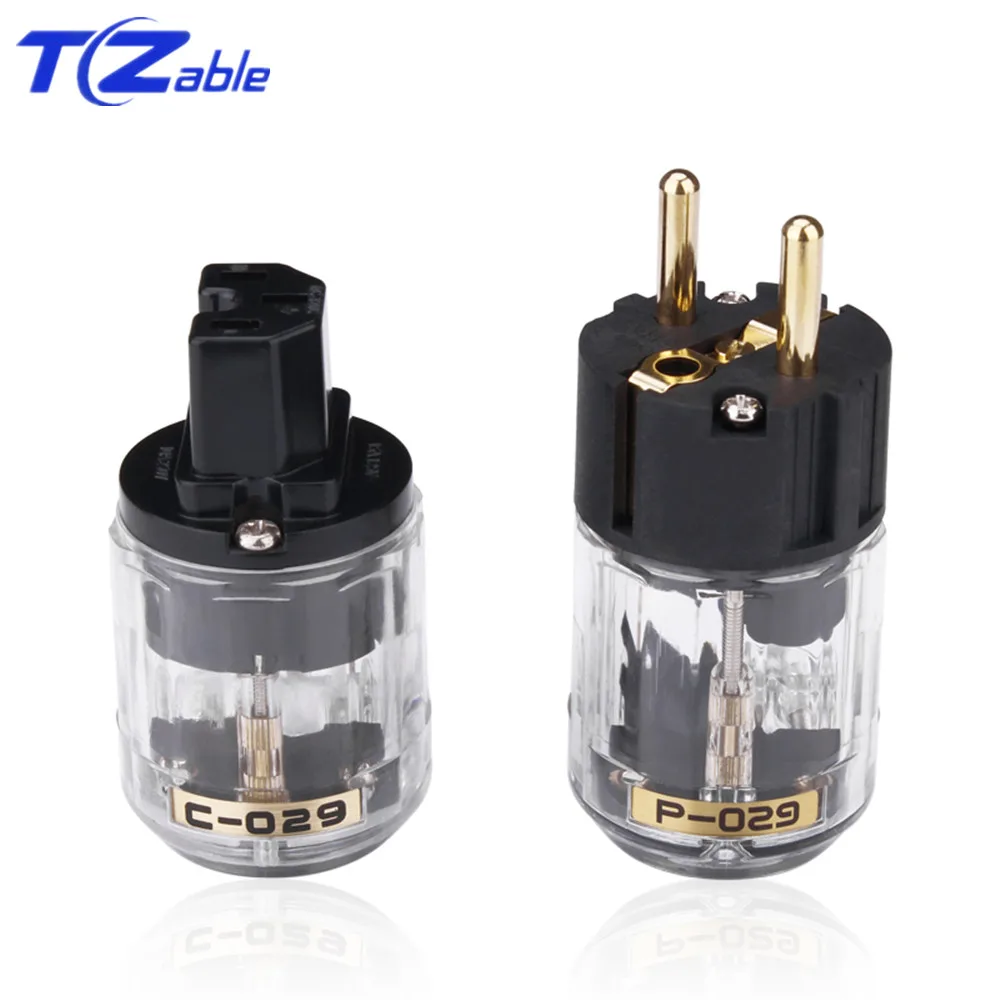 ЕС разъем питания Мужская вилка iec Высокое качество аудио-видео адаптер золотое