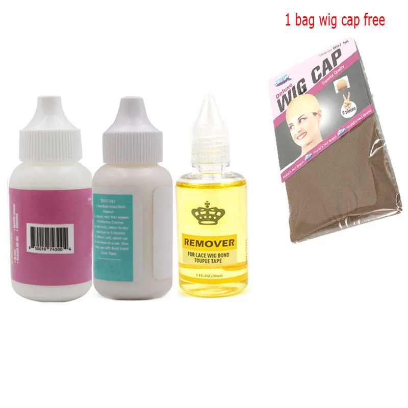 Кружева передние парики клей для склеивания 38 мл + жидкость снятия 30 Восковые