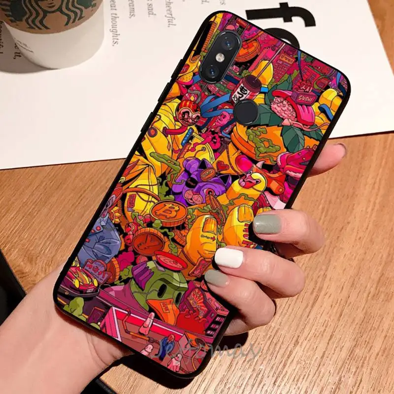 

Japanese anime pub wave Dragon animal Phone Case For Xiaomi Redmi note 7 8 9 t max3 s 10 pro lite coque shell cover funda