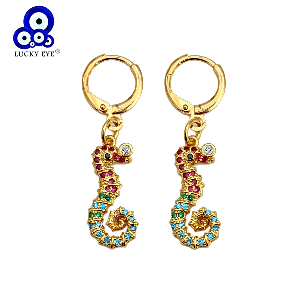 Женские Висячие серьги краб Lucky Eye очаровательные Подвесные