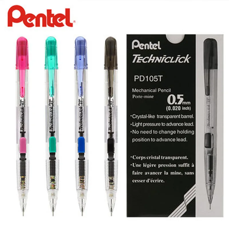 Карандаш механический Pentel PD105T 8 шт./лот 0 5 мм принадлежности для школы и офиса |