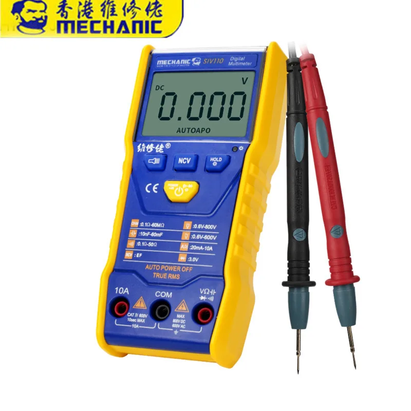 

60PC Palm Size Electrical Tester NCV Wireless Measurement Multitester LCD Display Auto Digital Display High-Precision Multimeter