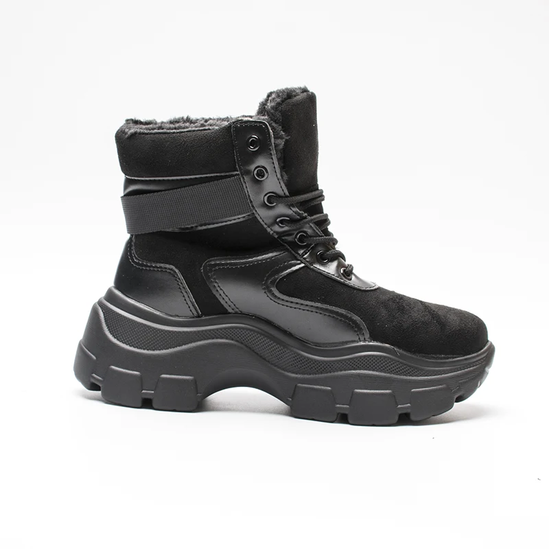 Fujin/зимние ботинки 2020 Плюшевые меховые теплые ботиночки Женские ботильоны