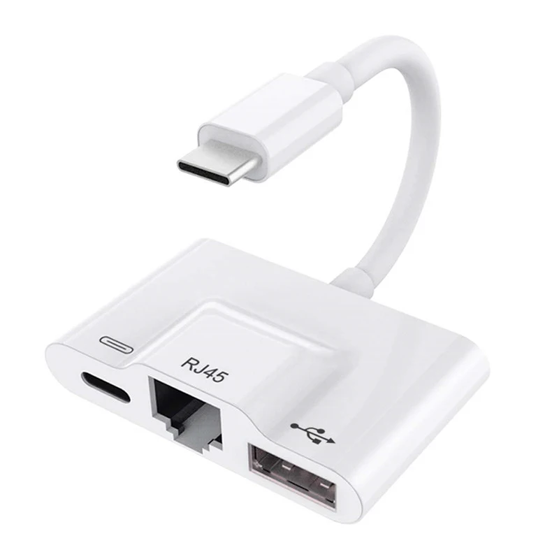 Usb type C к Rj45 100 м Ethernet концентратор адаптер USB 3 0 USBC зарядный порт удлинитель док