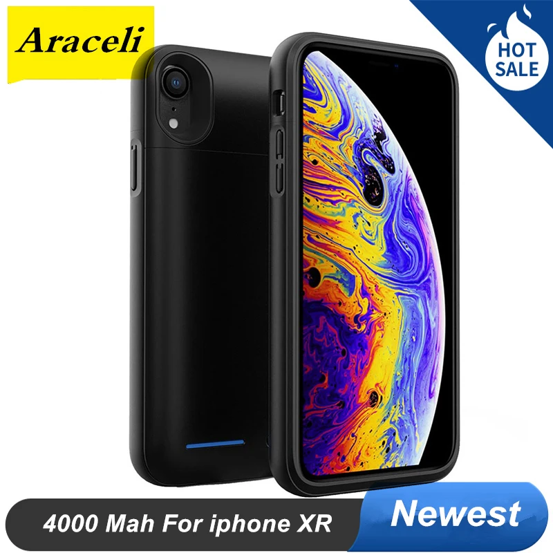 Чехол для iphone XR 4000 мАч аудио выход зарядное устройство чехол Магнитная Адсорбция
