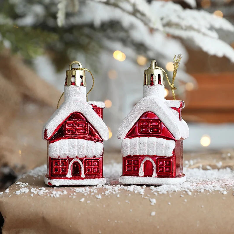 

2PCS Christmas Decoration Ice Cream Snowman Pendant Christmas Tree Decoration Pendant Household Holiday Decoration Hanging Style