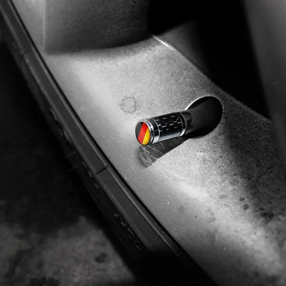 DSYCAR 4 шт./компл. автомобильные медные Углеродные волоконные шины клапаны крышка s