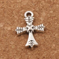 sword dots cross charm beads 15 4x21 6mm 120pcs zinc alloy pendants fashion jewelry diy l434