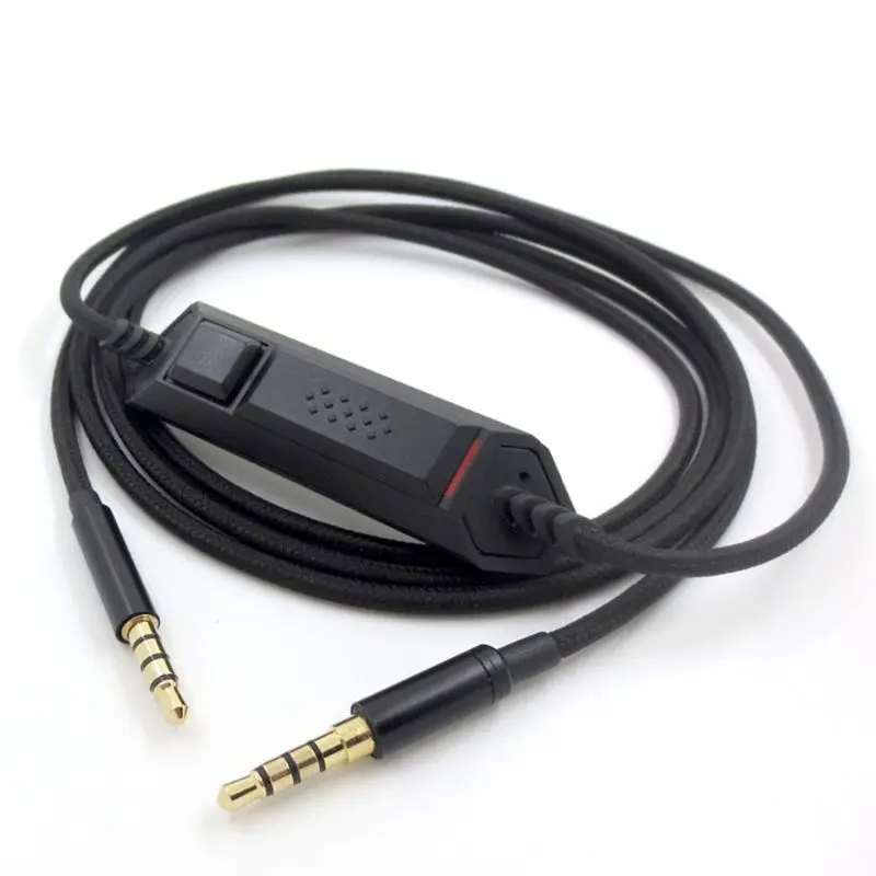 

3.5mm Cable Inline Control for logitech G633 G933 Gaming Headset Headphone R91A