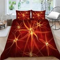 king size bedding set neurons creative 3d warm color duvet cover biological twin single full double queen bed high end