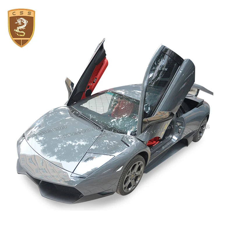 Обновление до LP670 Стиль углеродного волокна тела комплект передний задний бампер