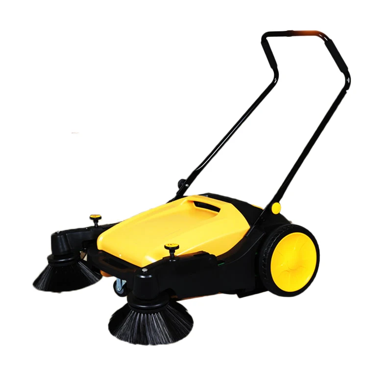 

980 type oil-free industrial hand push sweeper commercial unpowered road sweeper road property dust scanner vacuum sweeper