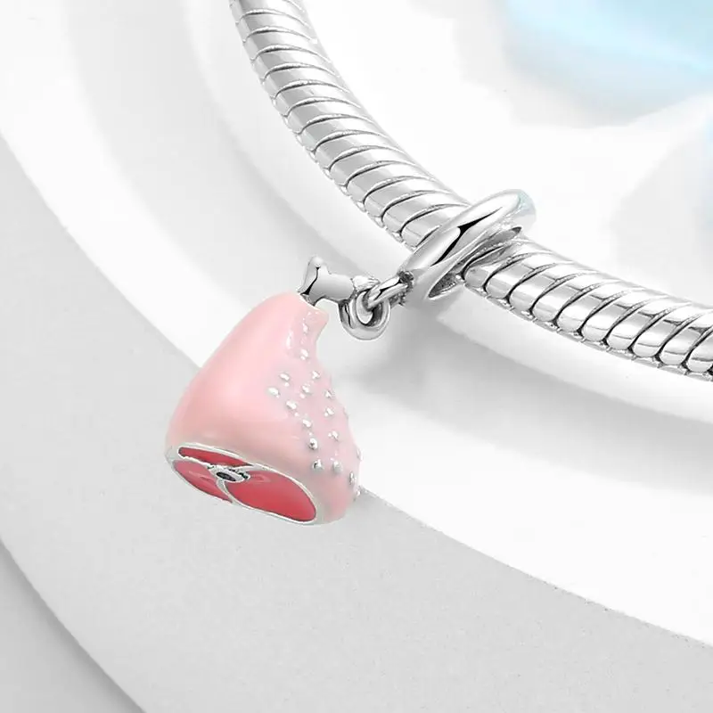 

Hot 100% 925 Sterling Silver DIY vegetable fruit Charm Pendants for Bracelets Fit Original LYNACCS Charm Bracelet Jewelry making