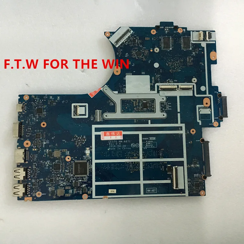 Verkaufen Für Lenovo Thinkpad E575 NM-A871 Laotop Mainboard NM-A871 Motherboard E575 GPU CPU A12-9700P