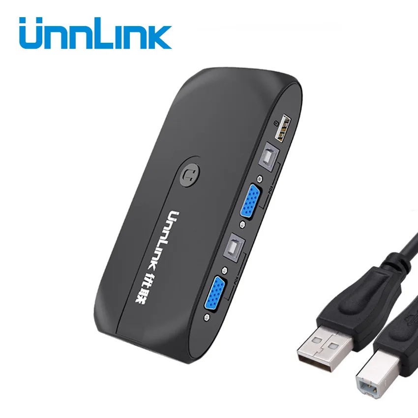 Квм переключатель Unnlink 4X1 VGA 4 порта USB 2 0 шт. компьютерные ноутбуки совместное