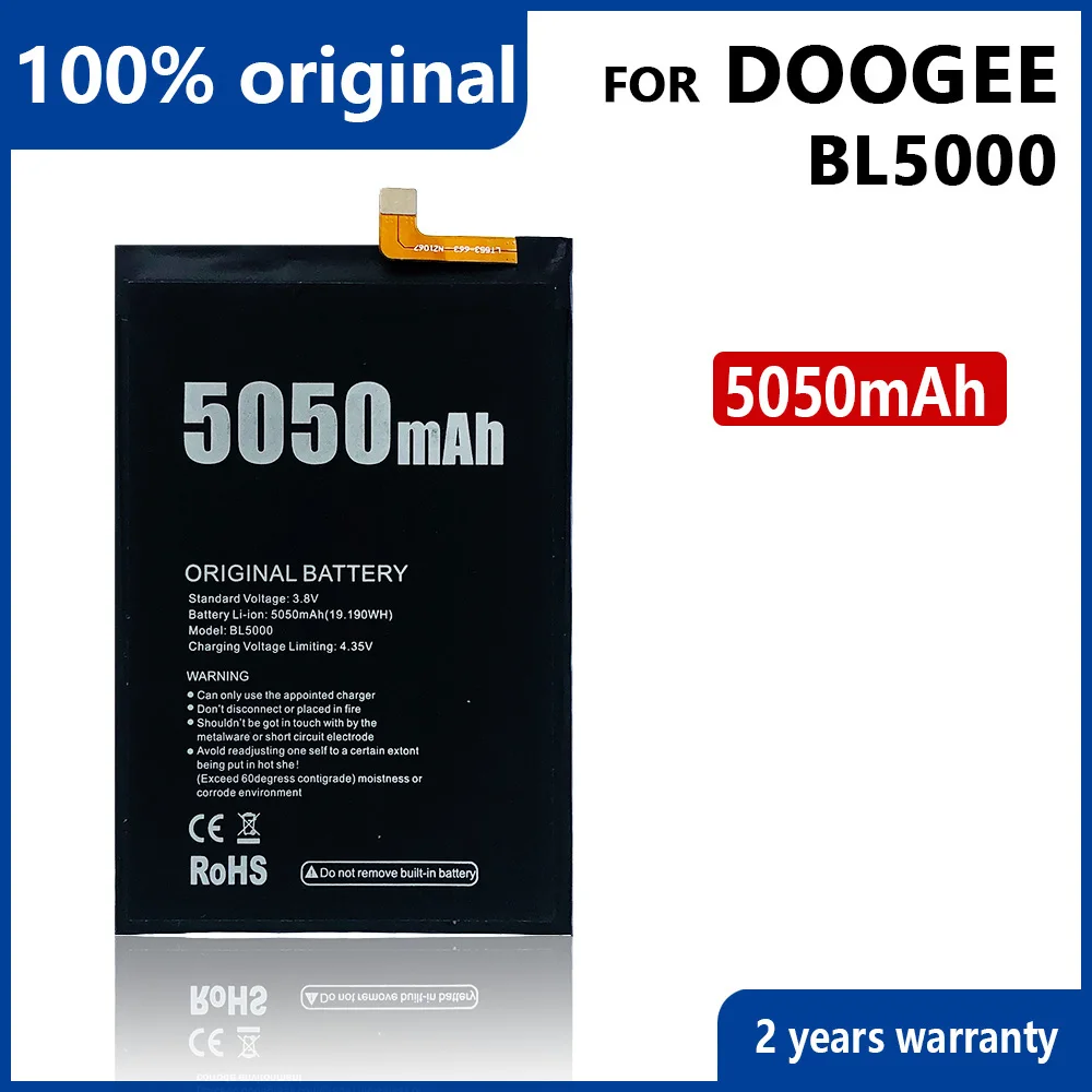 Bater&iacute;a de tel&eacute;fono para DOOGEE BL5000, 100% Original, 5050mAh, BL 5000, alta calidad, con n&uacute;mero de seguimiento-0