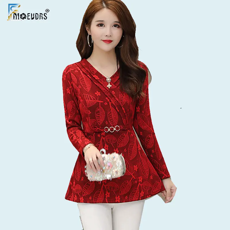 Зимние теплые Бархатные Топы для женщин тонкий трапециевидный дизайн туника топ