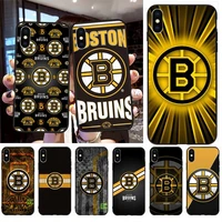 boston hockey team bruins phone case silicone cover for iphone 5 5s se 6 6s 7 8 11 12 x xs xr pro plus max mini
